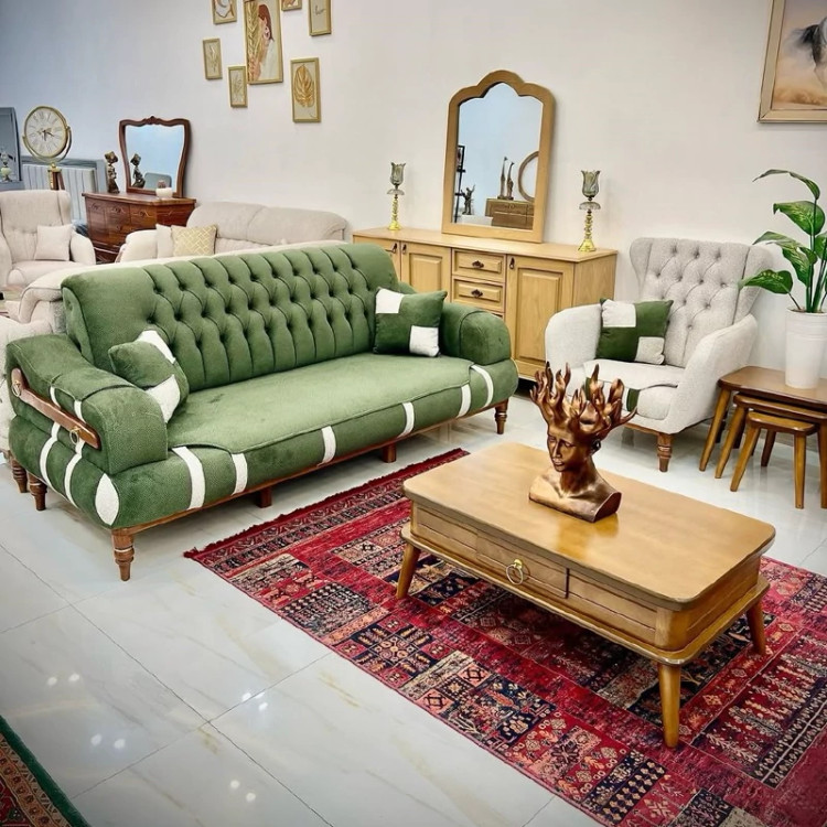 مبل ایفل 8 نفره تخت خواب شو (پسکرایه)