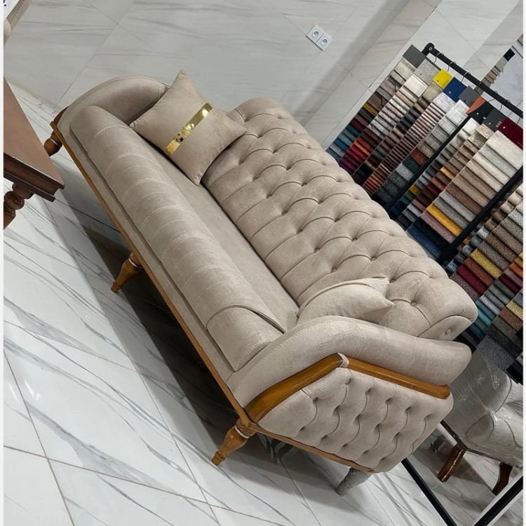کاناپه چستر 3 نفره تخت خواب شو مدل لیندو (پسکرایه)