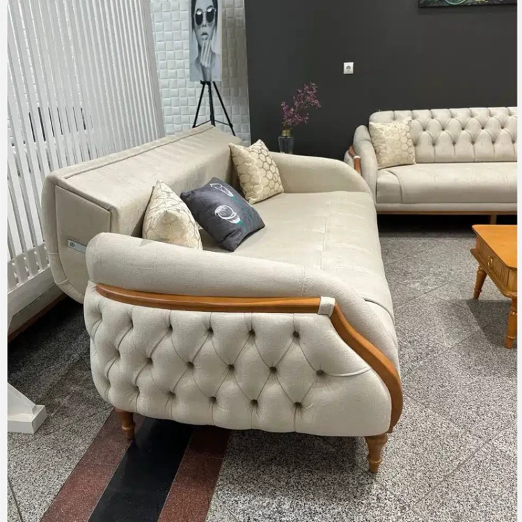 کاناپه چستر 3 نفره تخت خواب شو مدل لیندو (پسکرایه)