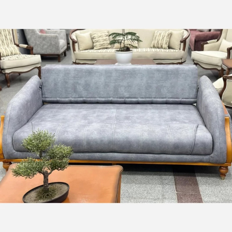 کاناپه چستر 3 نفره تخت خواب شو مدل لیندو (پسکرایه)