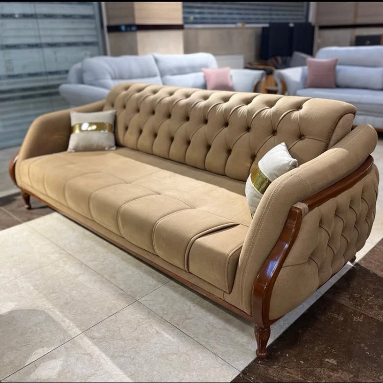 کاناپه چستر 3 نفره تخت خواب شو مدل لیندو (پسکرایه)