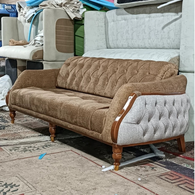کاناپه چستر 3 نفره تخت خواب شو مدل لیندو (پسکرایه)