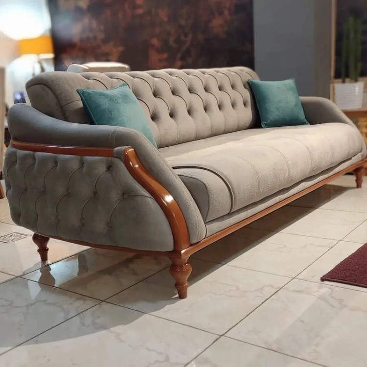 کاناپه چستر 3 نفره تخت خواب شو مدل لیندو (پسکرایه)