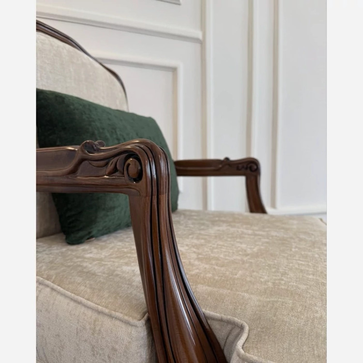 مبل کلاسیک ابزاری و چستر با چوب راش 8 نفره (پس کرایه)