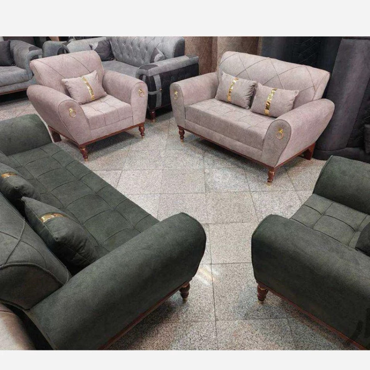 مبل اسکارلت 7 نفره پایه چوبی (پس کرایه)