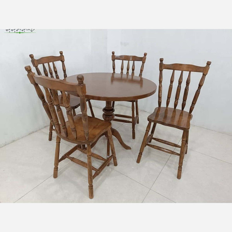 میز ناهارخوری 4 نفره لهستانی با صندلی (پسکرایه)