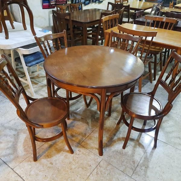 میز ناهارخوری 4 نفره لهستانی با صندلی (پسکرایه)