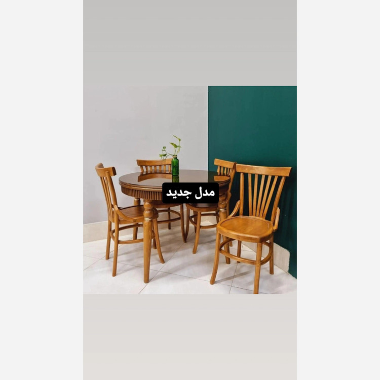 میز ناهارخوری 4 نفره لهستانی با صندلی (پسکرایه)